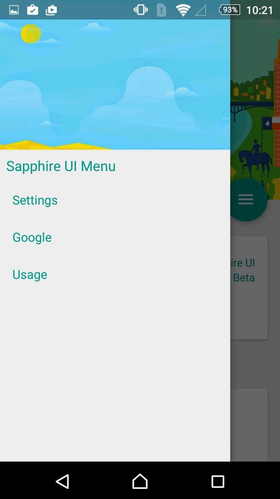 Sapphire UI Beta launcher