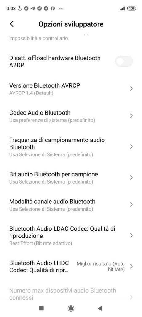 Codec bluetooth android